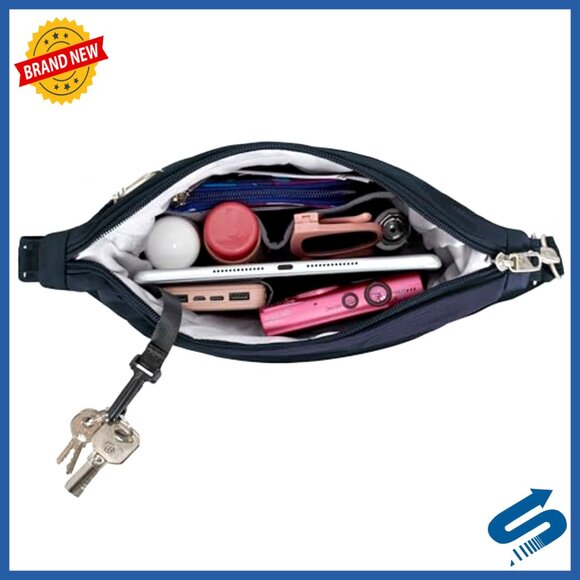 Anti-Theft Messenger Bag Slash-Proof Secure Travel Classic Crossbody Organizer - Picture 6 of 7